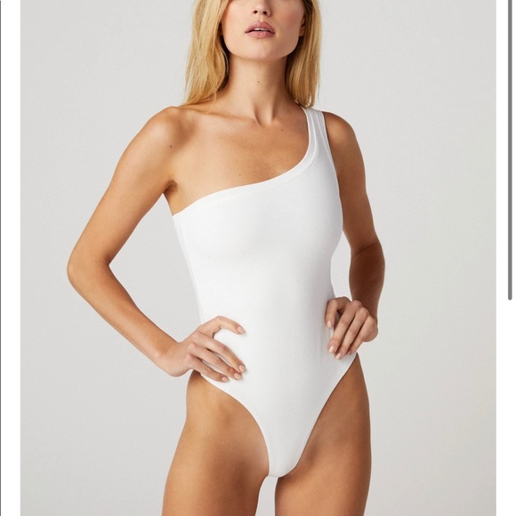 Clyque Tops - Clyque White Bodysuit.